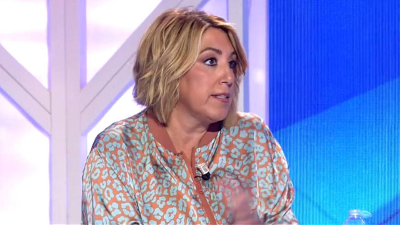 La expresidenta de la Junta y senadora del PSOE, Susana Díaz, en el programa Todo es Mentira, donde colabora.