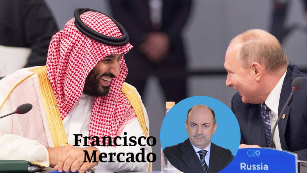 Putin con el Príncipe saudí Mohamed Bin Salman.