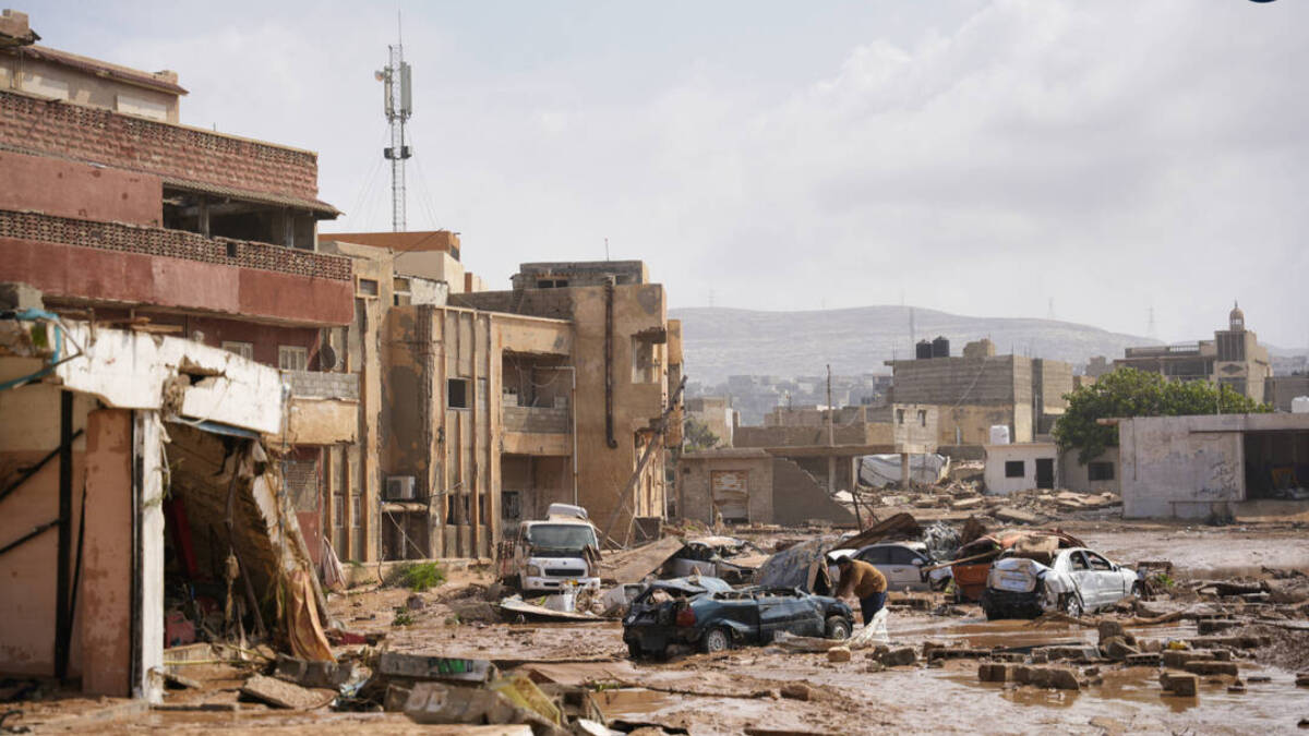 Inundaciones en Derna, Libia, que han dejado más de 2000 muertos y miles de desaparecidos.