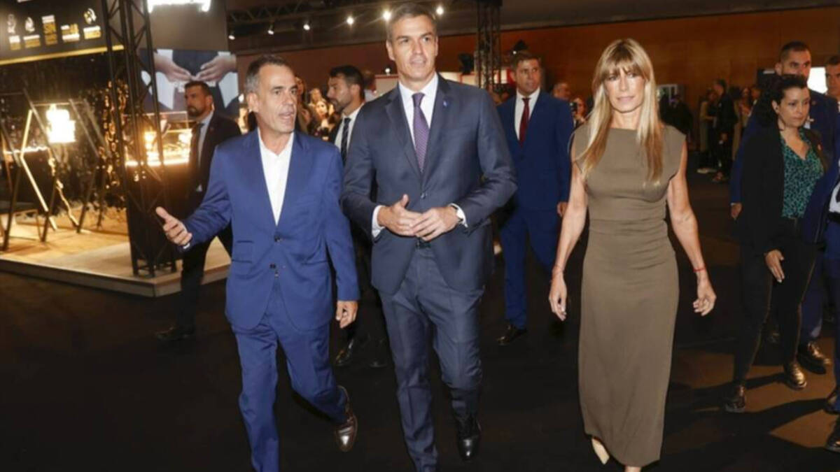 Pedro Sánchez a su llegada a la Madrid Fashion Week