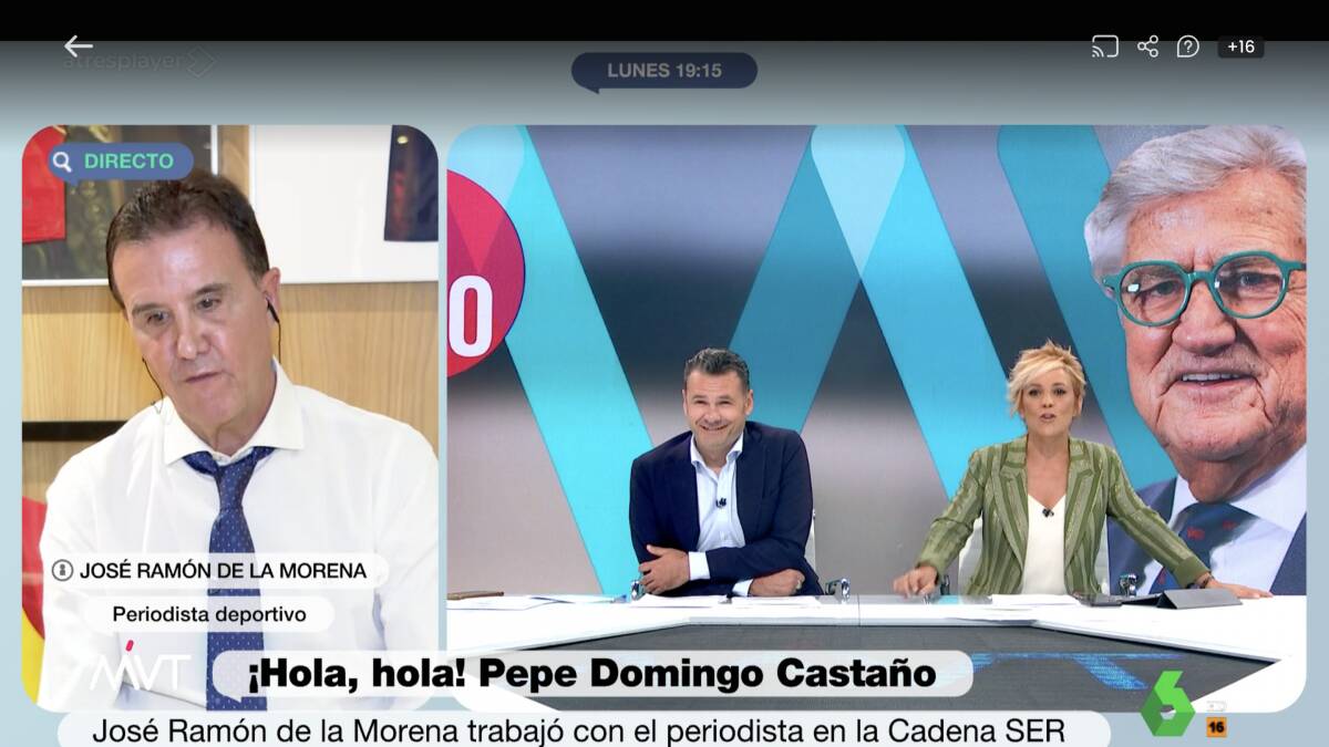 José Ramón de la Morena, hablando este lunes de Pepe Domingo Castaño.