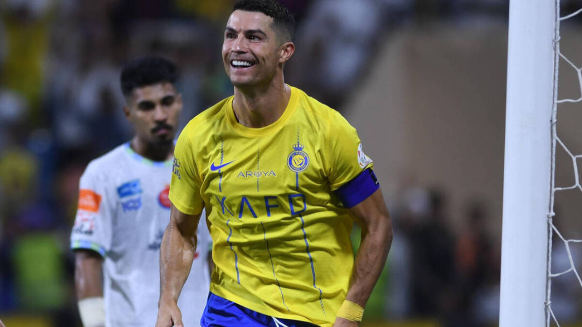 Cristiano Ronaldo celebra un gol con el Al-Nassr.