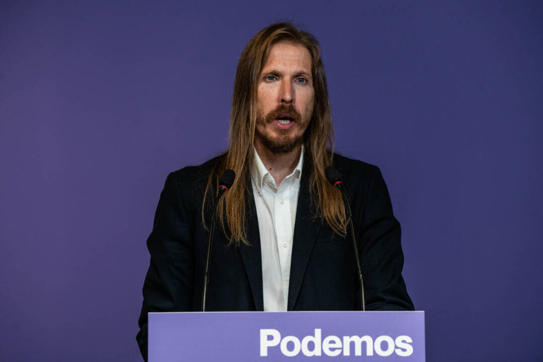 El portavoz de Podemos,  Pablo Fernández
