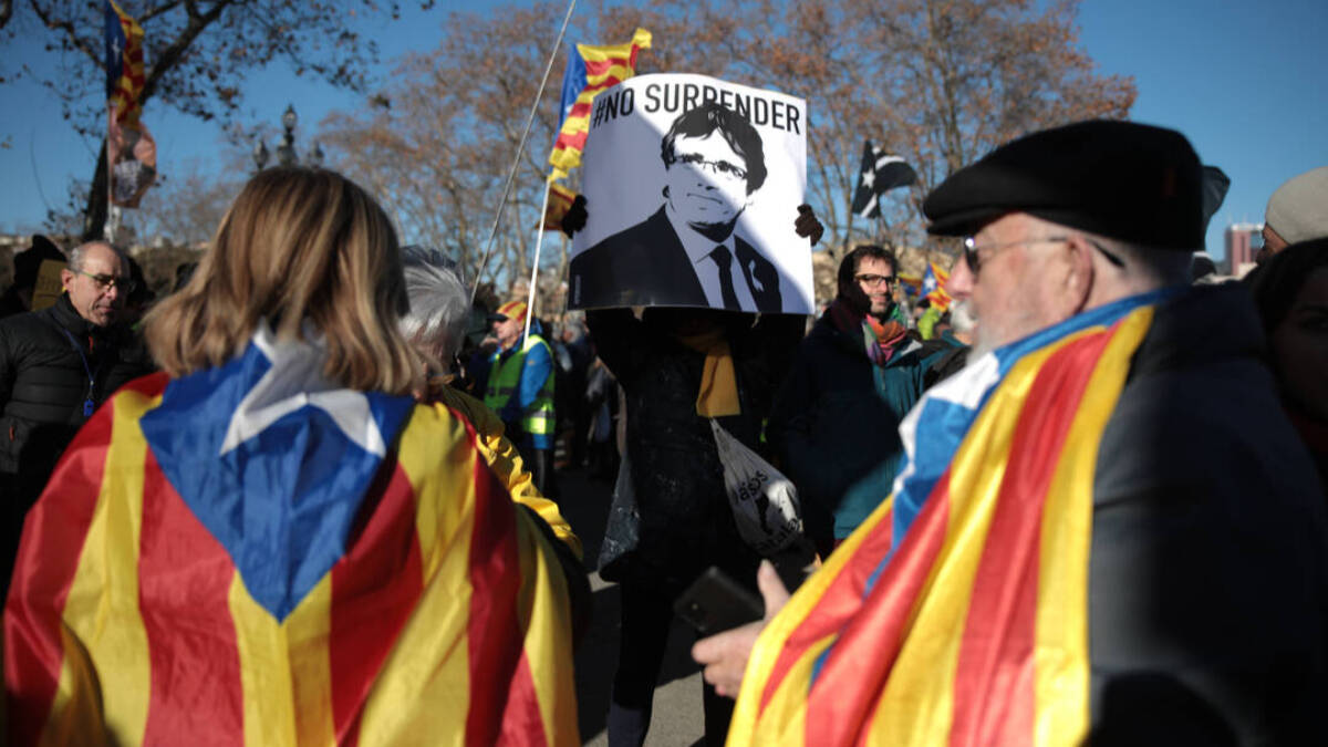 Protesta independentista por la cumbre hispano-francesa de enero en Barcelona
