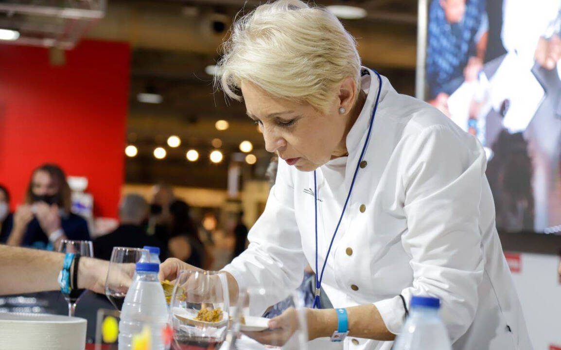 La Estrella Michelin ilicitana Susi Diaz durante la pasada edición de la Feria Alicante Gastronómica