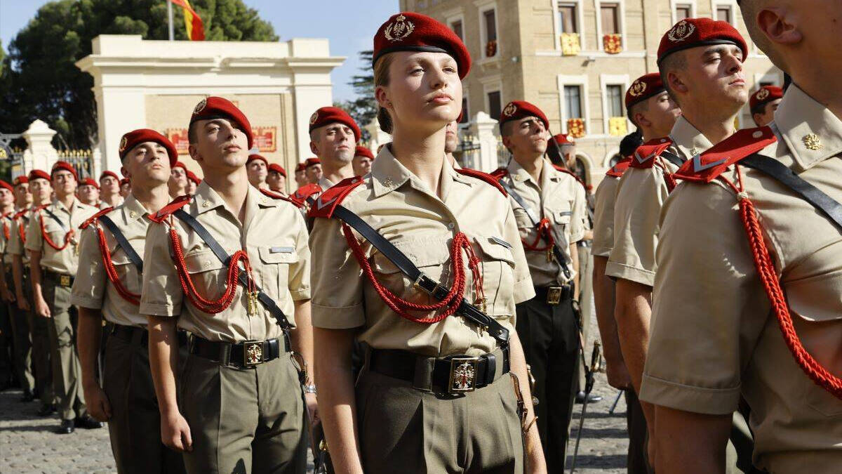 La princesa Leonor continúa su formación en la Academia Militar de Zaragoza