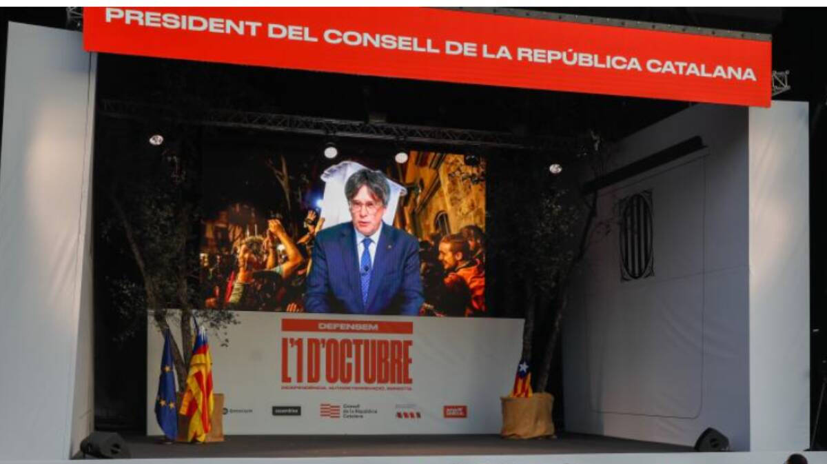 Puigdemont ha intervenido por videoconferencia