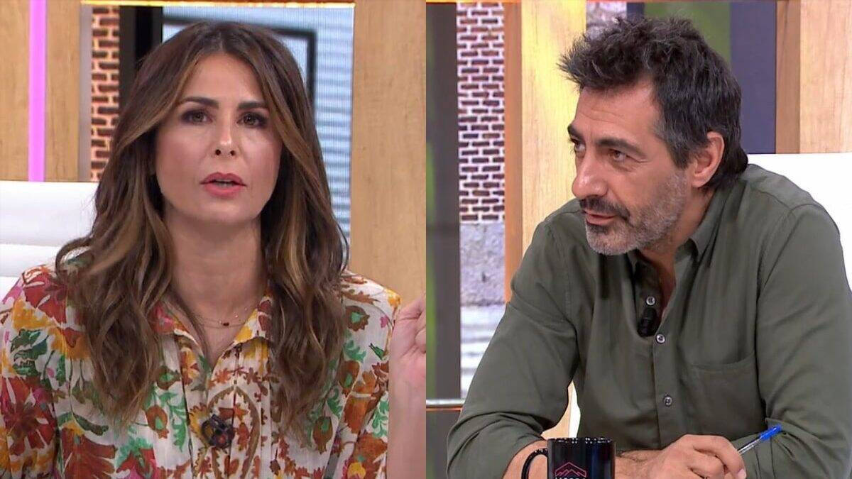 Nuria Roca y Juan del Val, presentadora y colaborador de La Sexta.