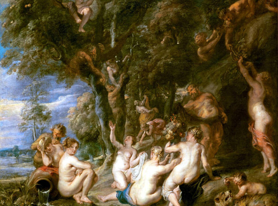 Ninfas y Sátiros, Óleo de Pedro Pablo Rubens.