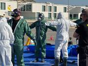 Agentes de la Guardia Civil de Alicante se preparan para una amenaza terrorista o nuclear