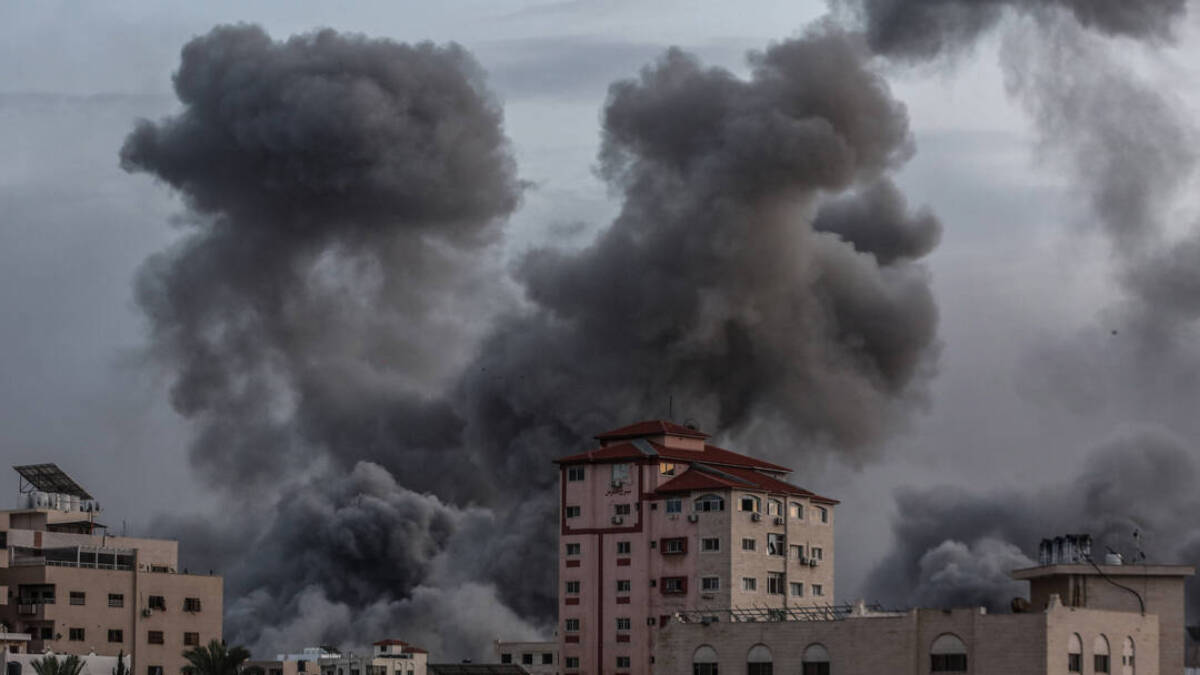 Explosiones en Gaza.