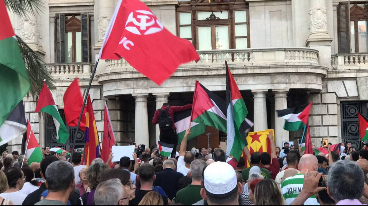 Manifestación pro Palestina de Valencia