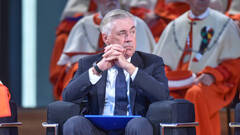 Es imperdible: la emoción de Carlo Ancelotti al escuchar el himno de la Décima
