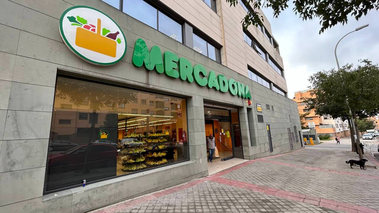 Fachada de uno de los supermercados de Mercadona en Madrid