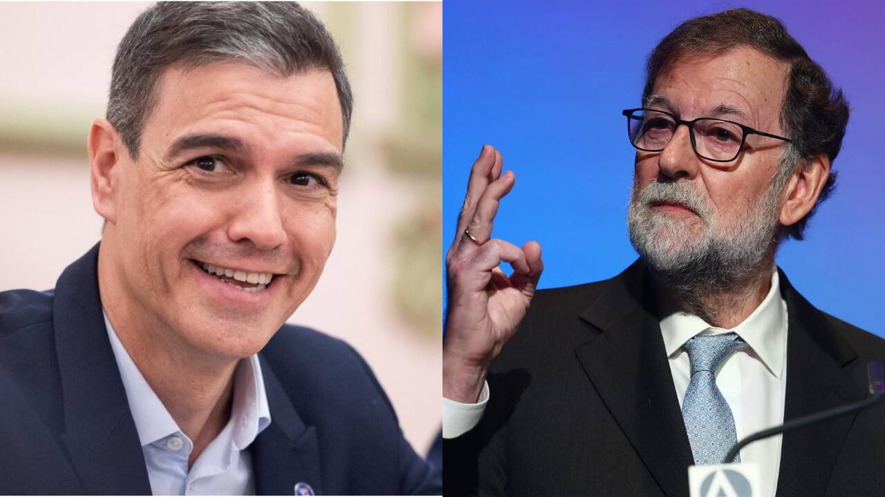 Pedro Sánchez junto a Mariano Rajoy