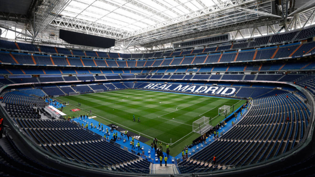 El estadio Santiago Bernabéu.