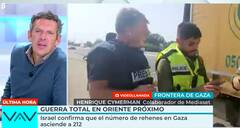 Dramático momento: un policía israelí para el directo de Joaquín Prat en Telecinco