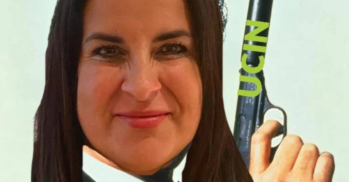 Eva Tejedor, alcaldesa de San Antonio, en un meme publicado por ella