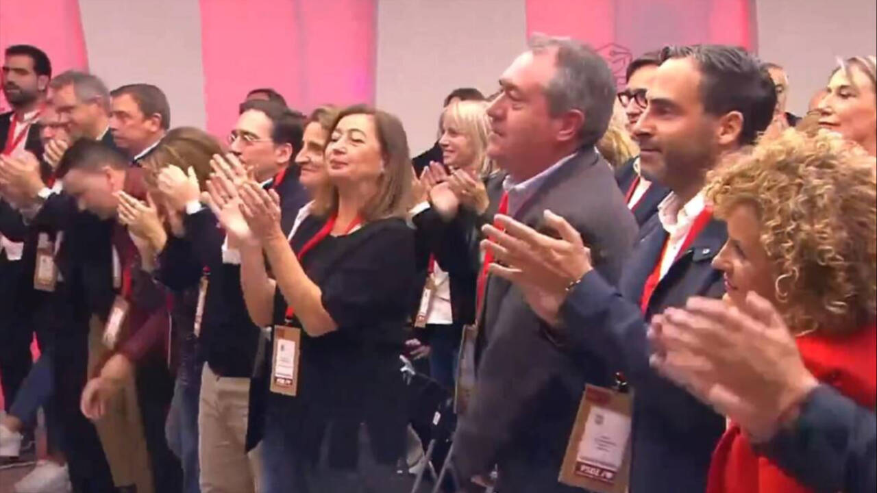 El secretario general del PSOE andaluz, Juan Espadas, en el comité federal del partido.