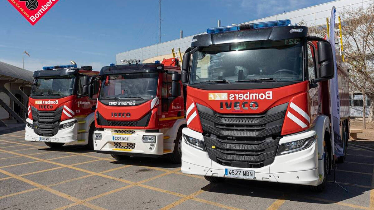 Camiones del Consorcio Provincial de Bomberos de Alicante