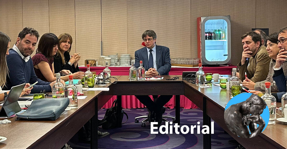 Carles Puigdemont reunido con dirigentes de Junts