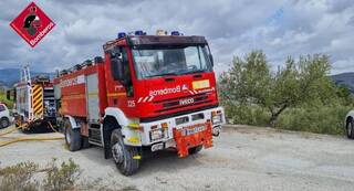 Declarado un incendio forestal en la localidad de Ràfol d'Almúnia