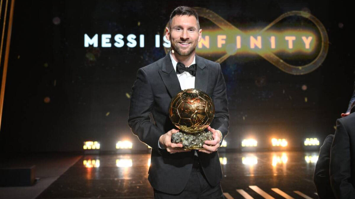 Leo Messi, con su octavo Balón de Oro.