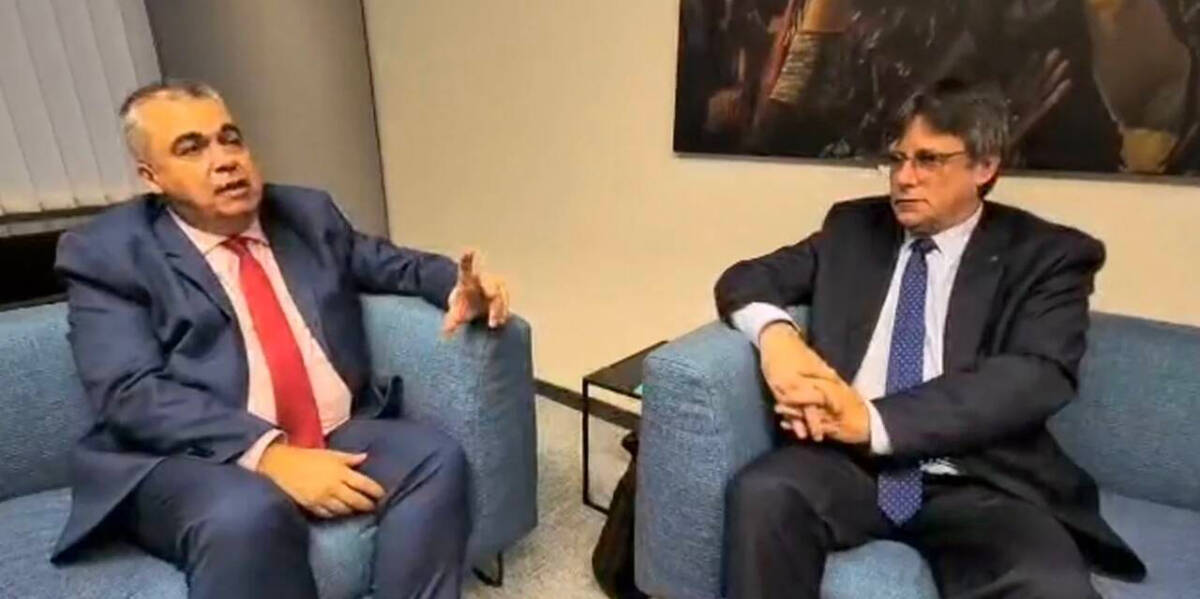 Santos Cerdán y Carles Puigdemont