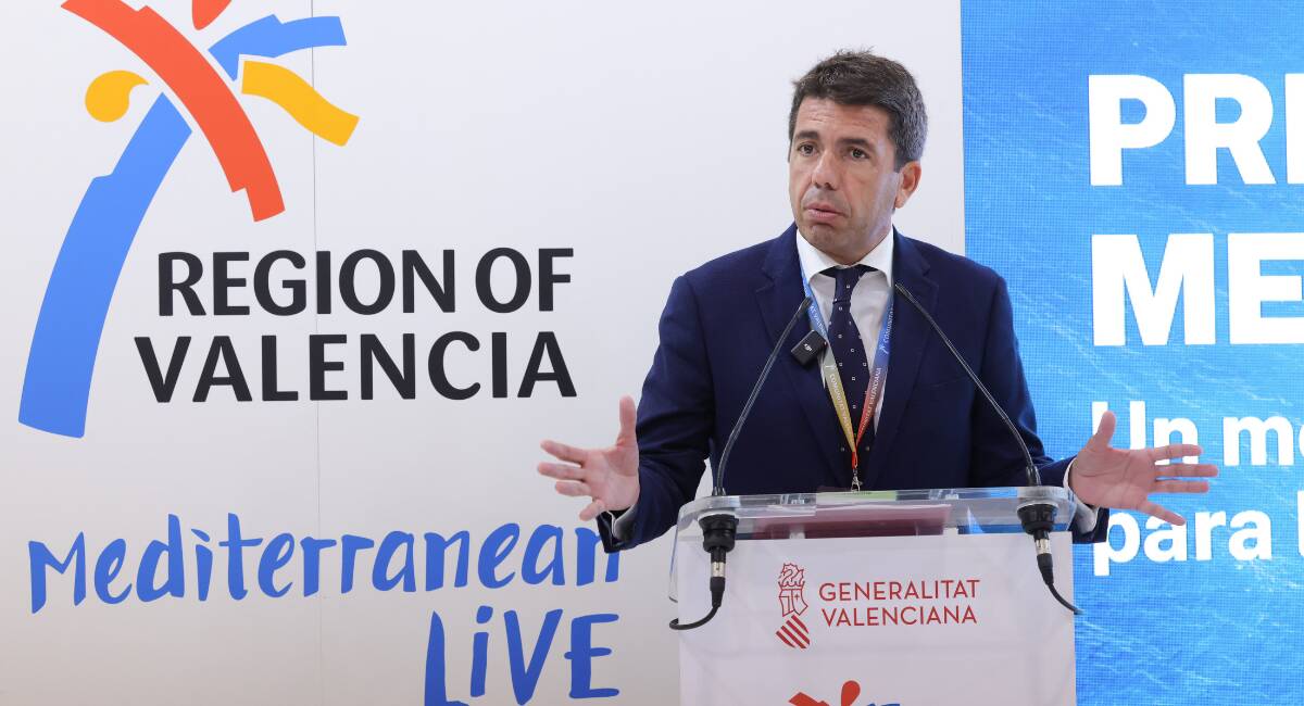 Carlos Mazón durante su intervención en la feria internacional World Travel Market (WTM) - GVA