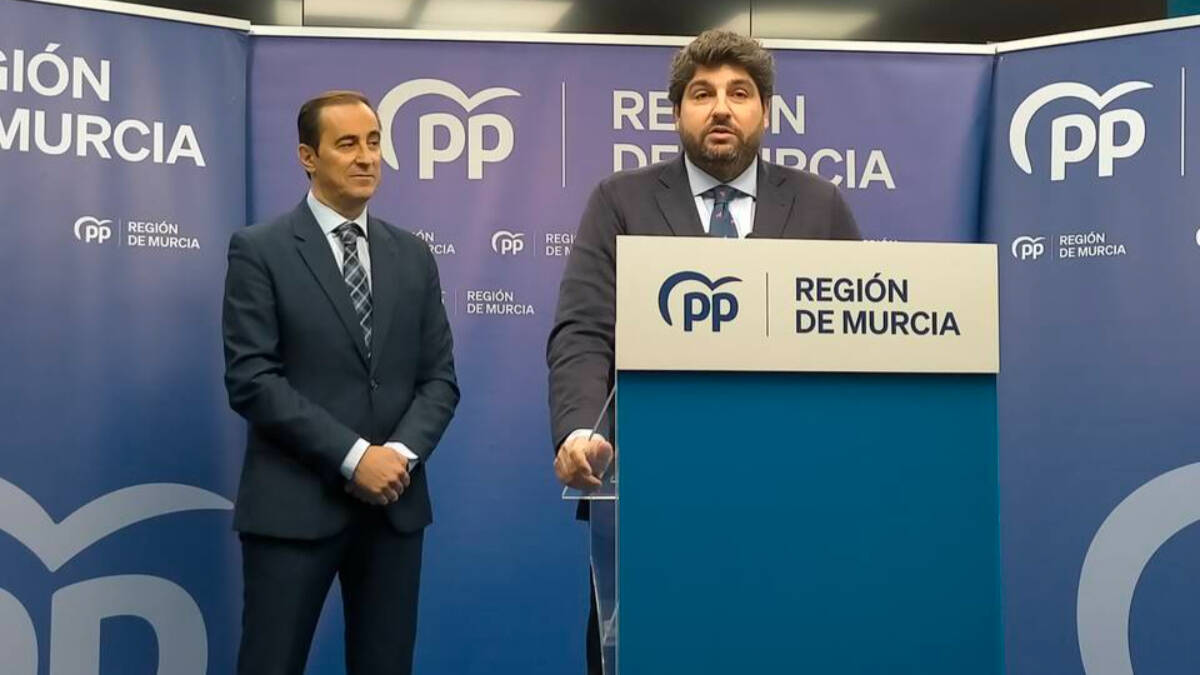 Fernando López Miras, en un acto político reciente. 