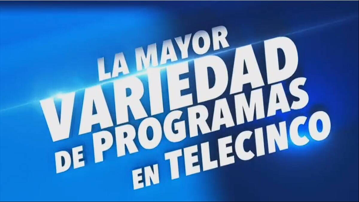 Vídeo promocional de las novedades de programas de Telecinco.