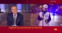 Manipulación: TVE afirma que quien protesta contra Sánchez 