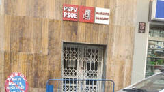 El PSOE denuncia ataques vandálicos en su sede de Alicante: 
