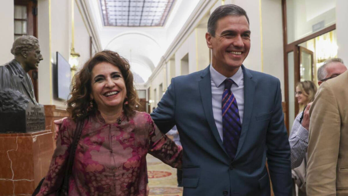 María Jesús Montero con Pedro Sánchez
