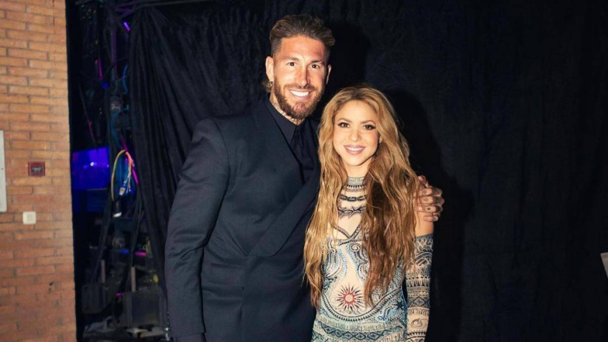 Sergio Ramos y Shakira en los Latin Grammy.
