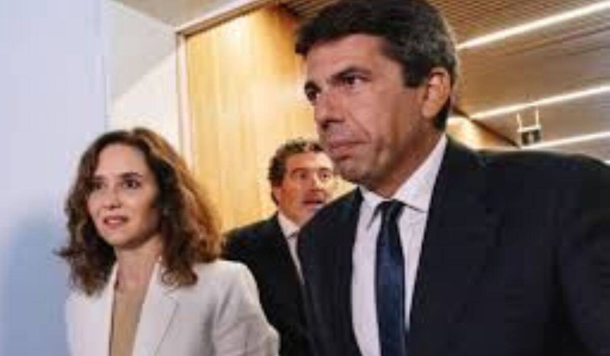 Los presidentes Isabel Díaz Ayuso y Carlos Mazón.