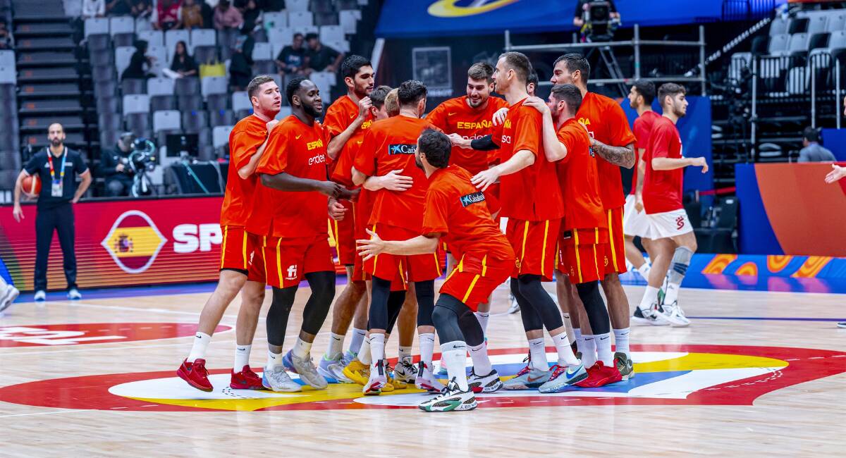 Imagen de la Selección Española de Baloncesto durante el pasado Campeonato del Mundo de Filipinas 