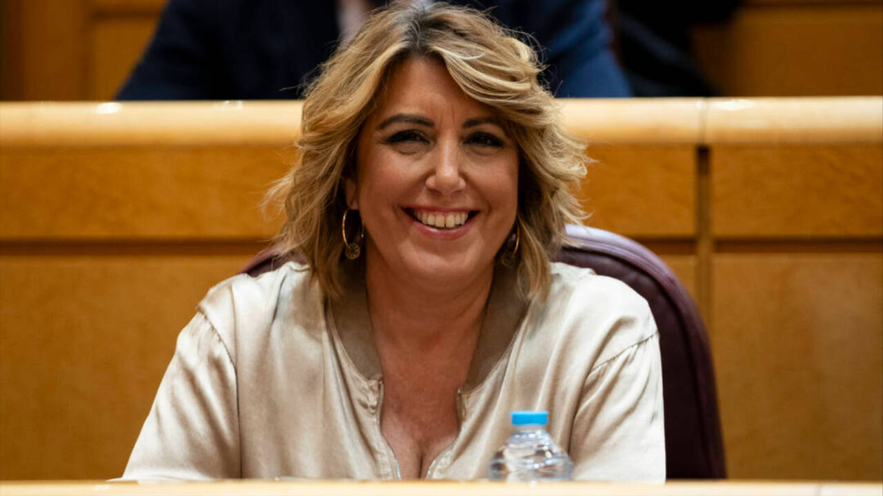 La expresidenta de la Junta de Andalucía y senadora del PSOE Susana Díaz.