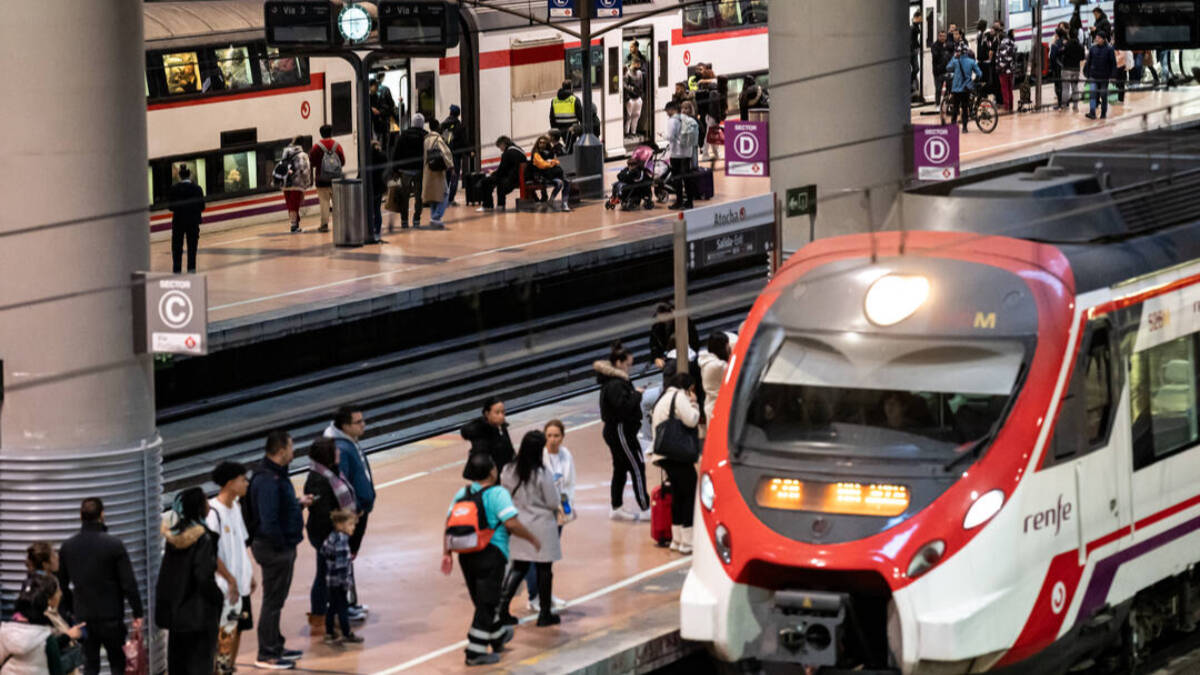 Imagen de un tren en la estación de Atocha. 