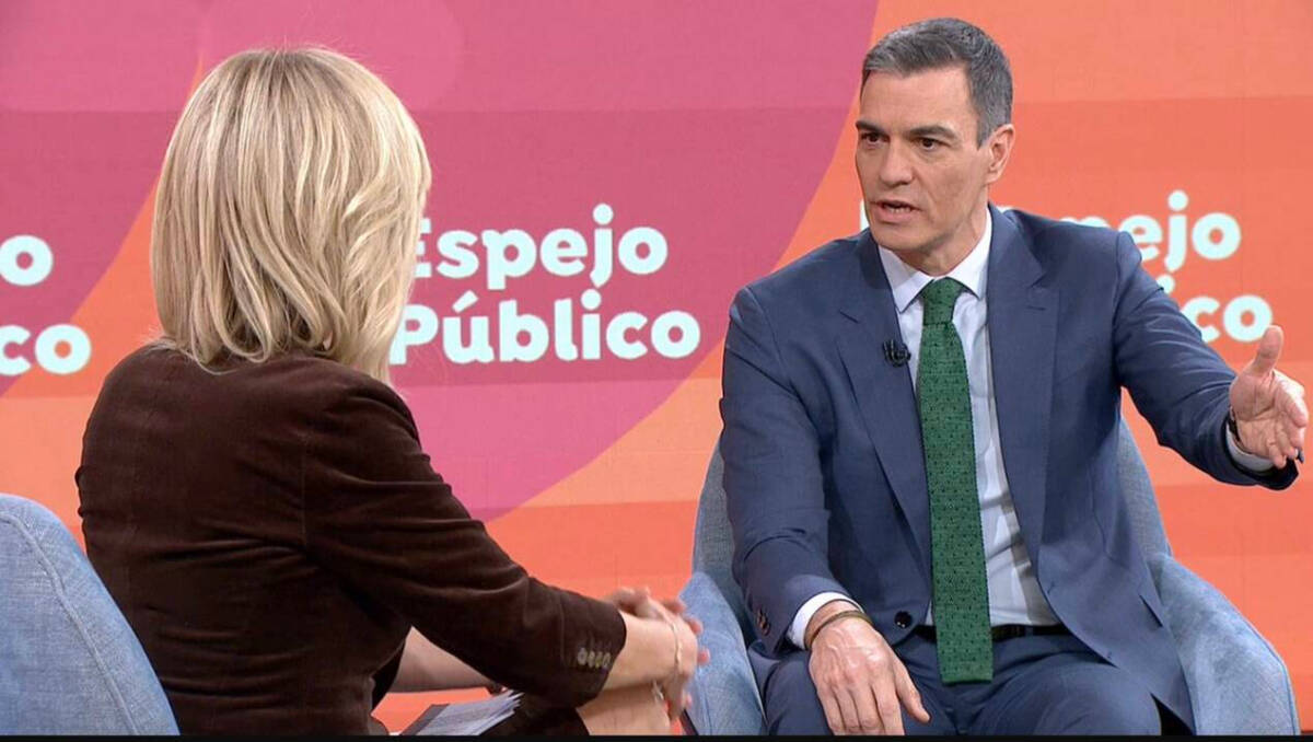 Pedro Sánchez en 'Espejo Público'