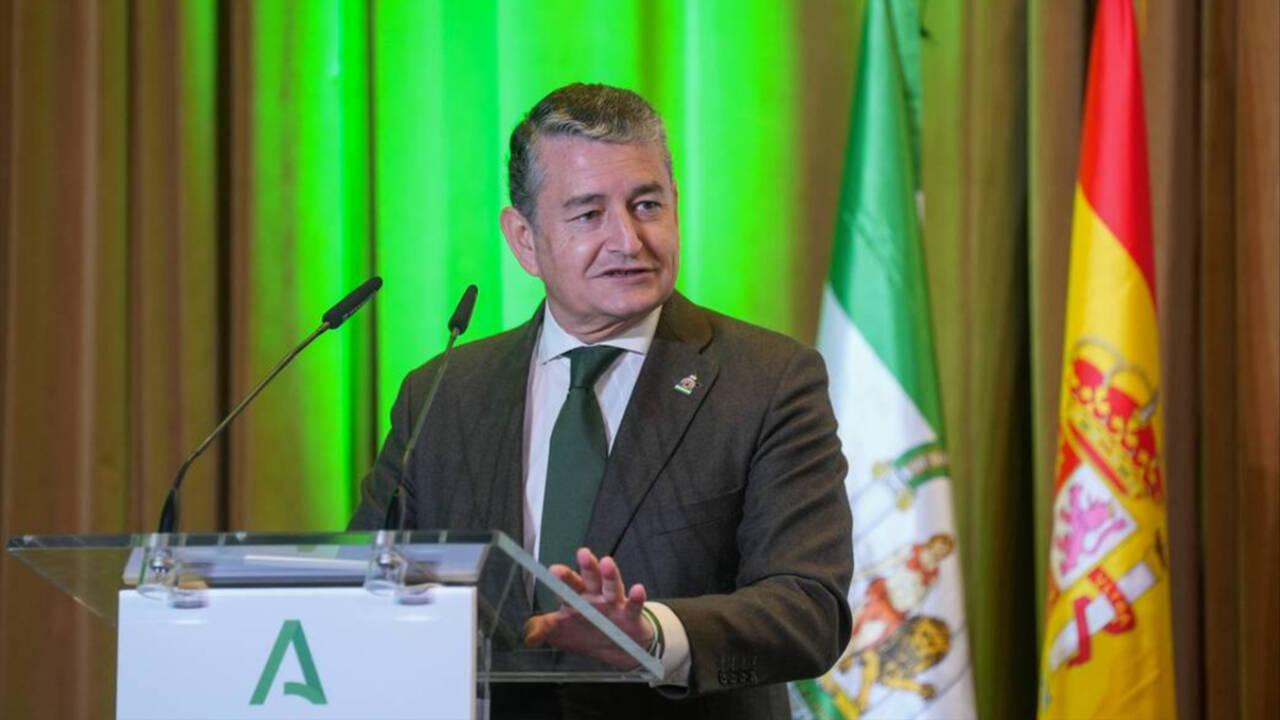 El consejero de la Presidencia de la Junta de Andalucía, Antonio Sanz (PP).