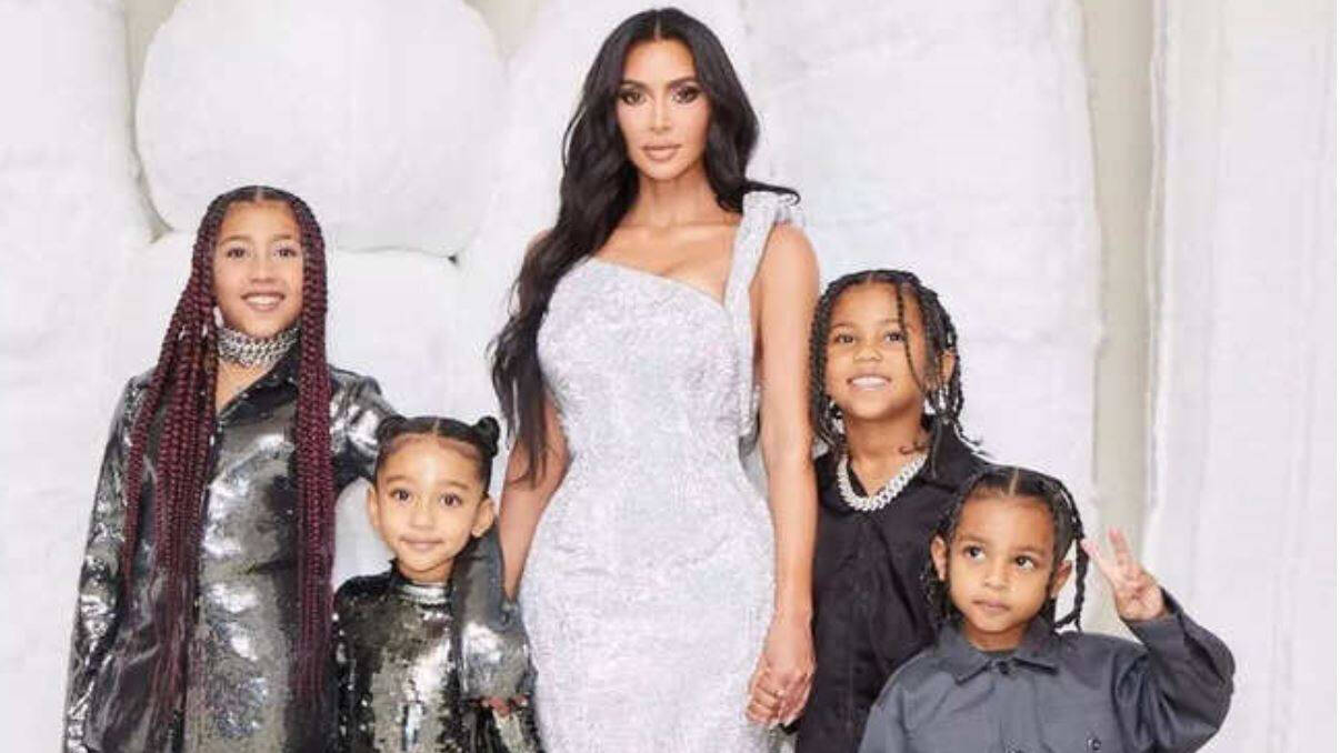 Los cuatro hijos de Kim Kardashian y Kanye West