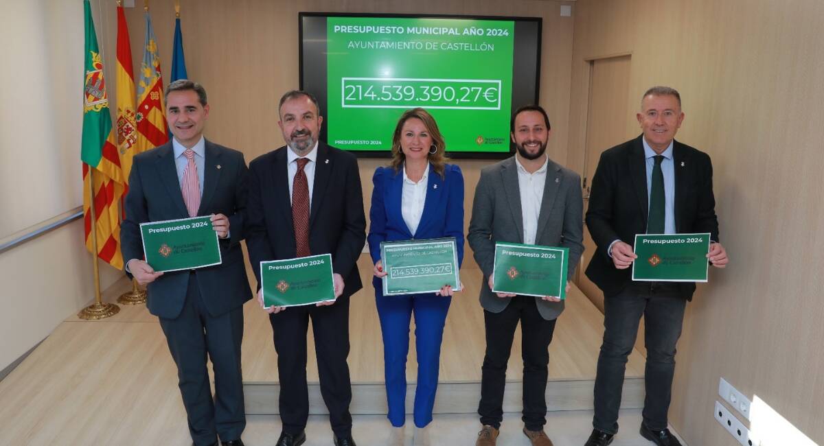 Presentación de los presupuestos de 2024 del Ayuntamiento de Castelló de la Plana
