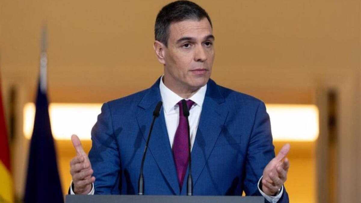 Pedro Sánchez, presidente del Gobierno, en su balance de final de año