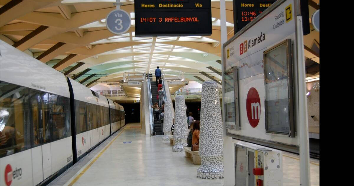 Una estación de Metrovalencia.
