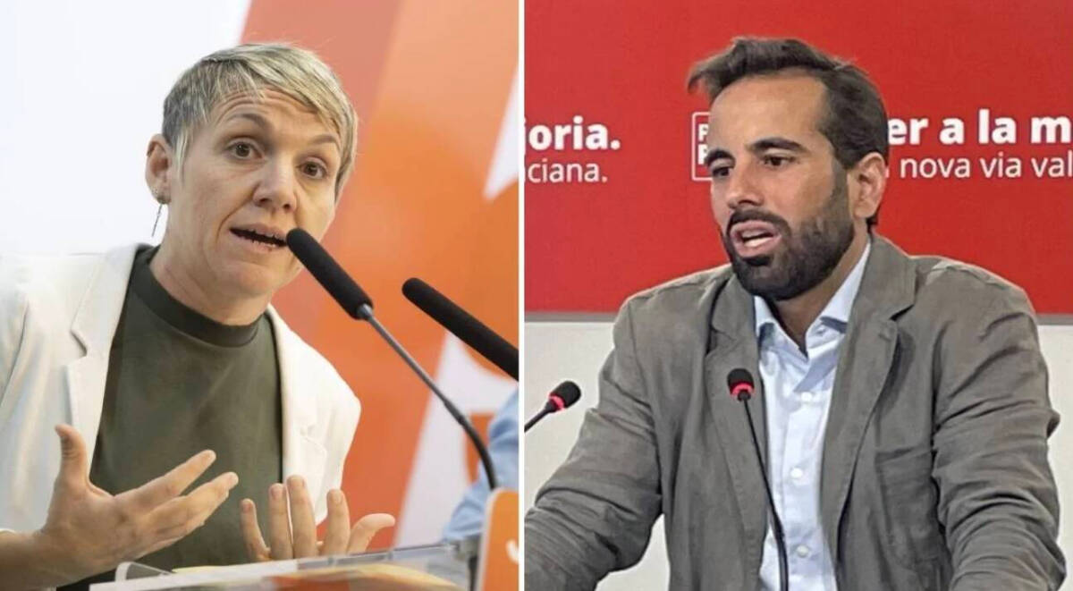Papi Robles (Compromís) y José Muñoz (PSOE)