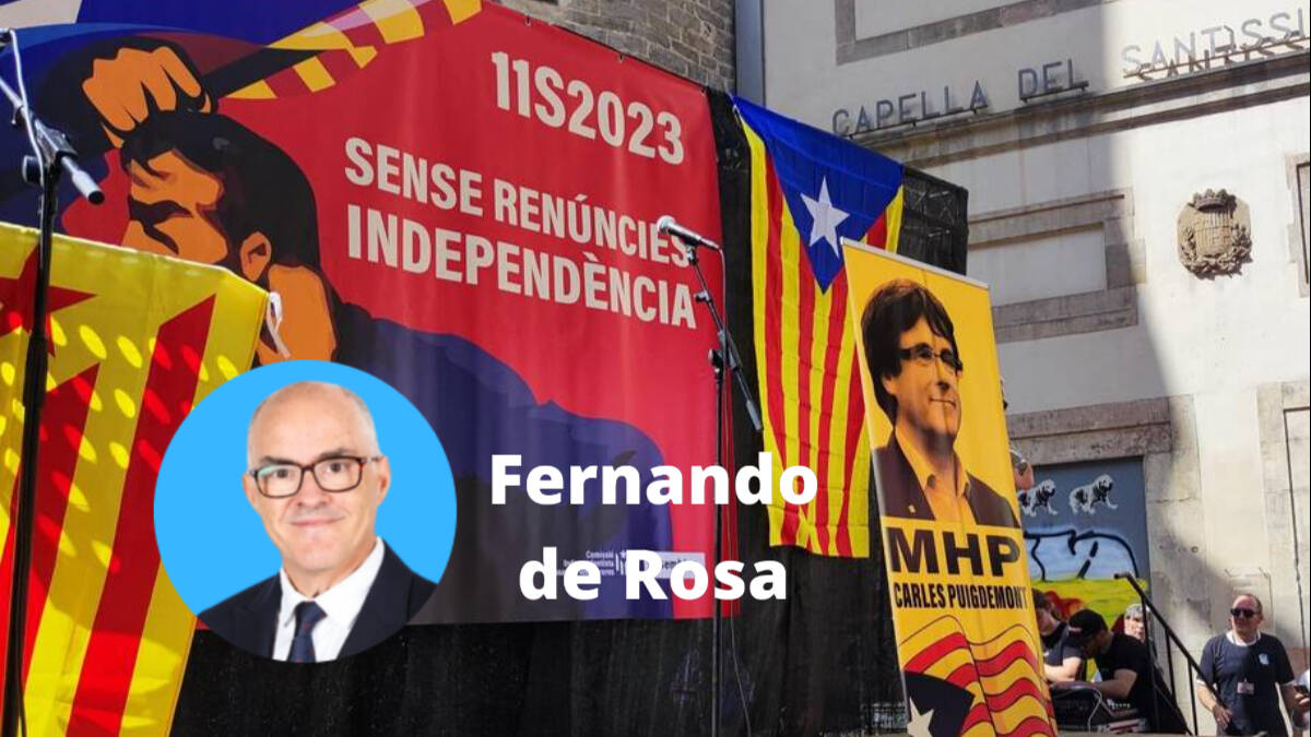Intervención telemática del expresidente Carles Puigdemont en un acto de la Comisión Independentista Fossar de les Moreres y la ANC durante la Diada