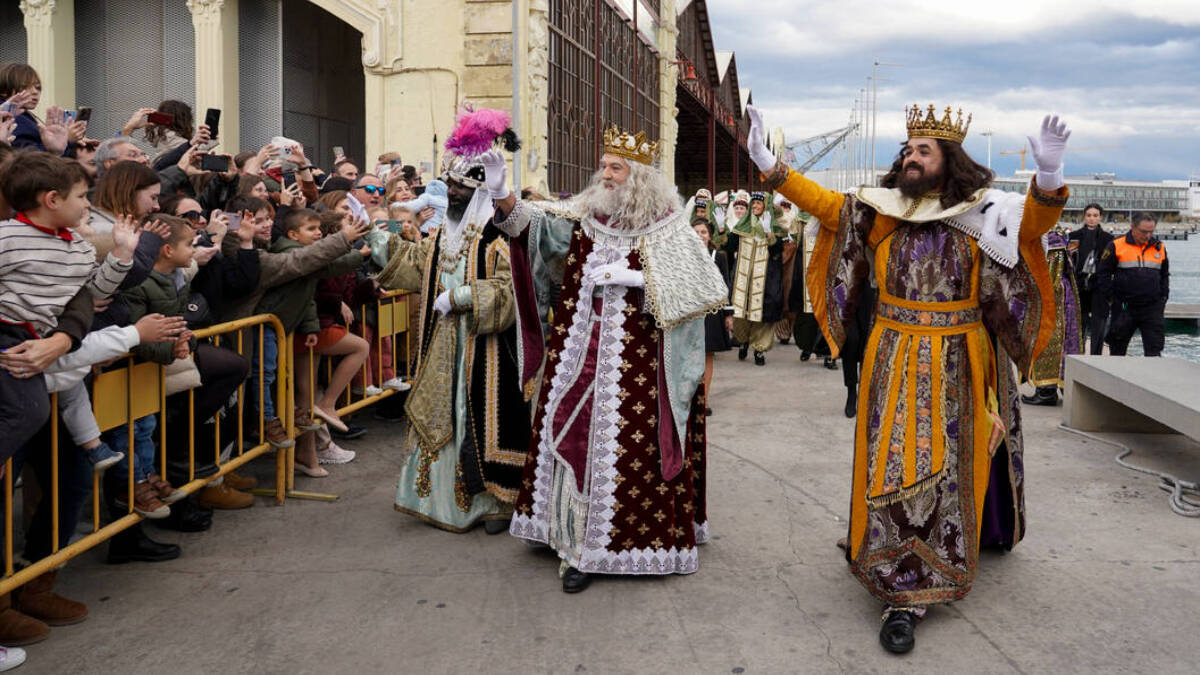 Los Reyes Magos en el Puerto de Valencia