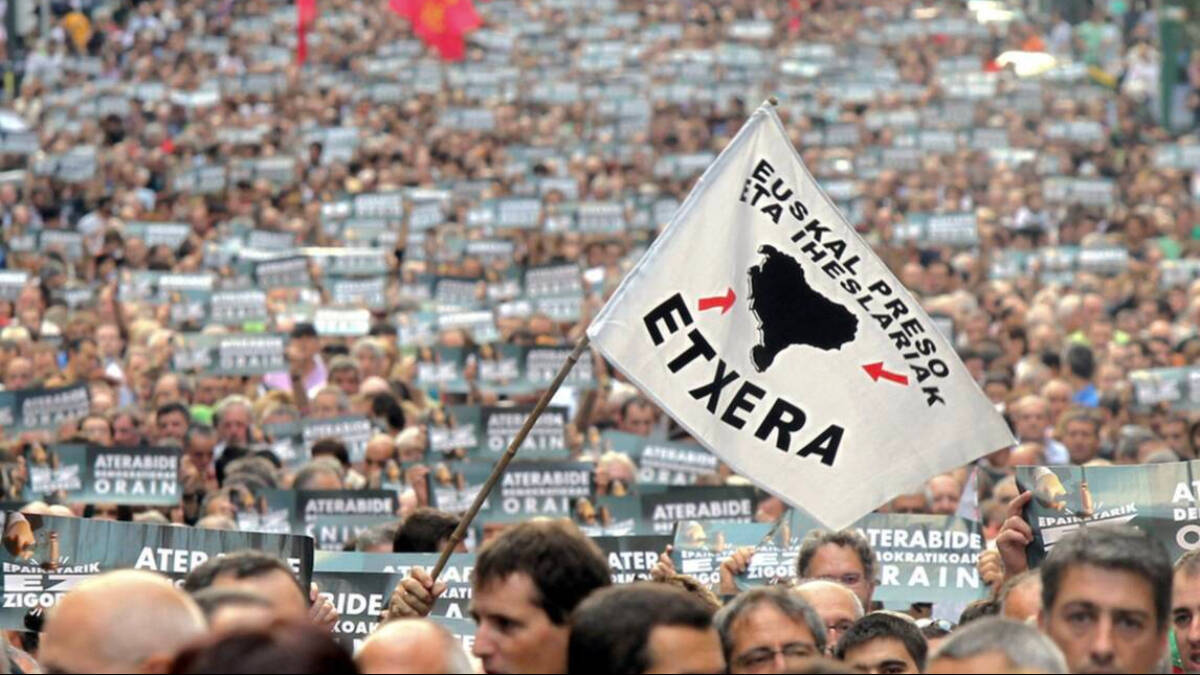 Manifestación a favor de los presos de ETA