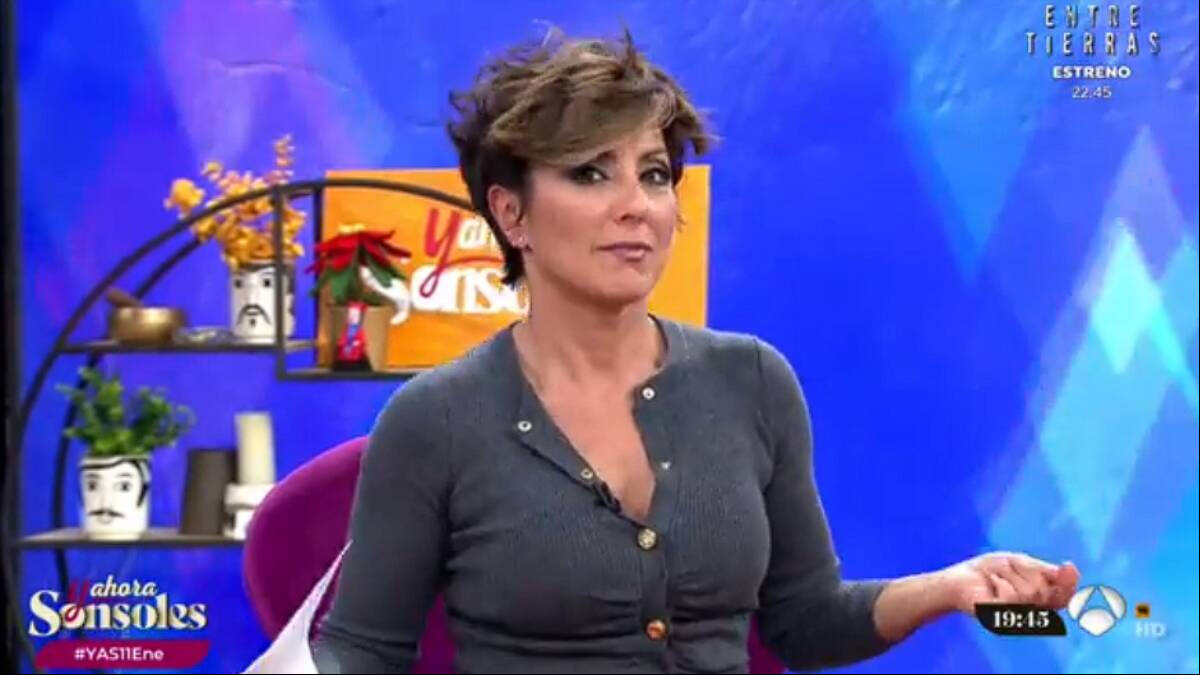 Sonsoles Ónega durante su programa 'Y ahora Sonsoles' en Antena 3.